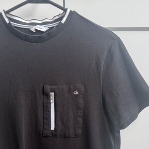 Calvin Klein Men’s Black Short-Sleeve Pocket Tee